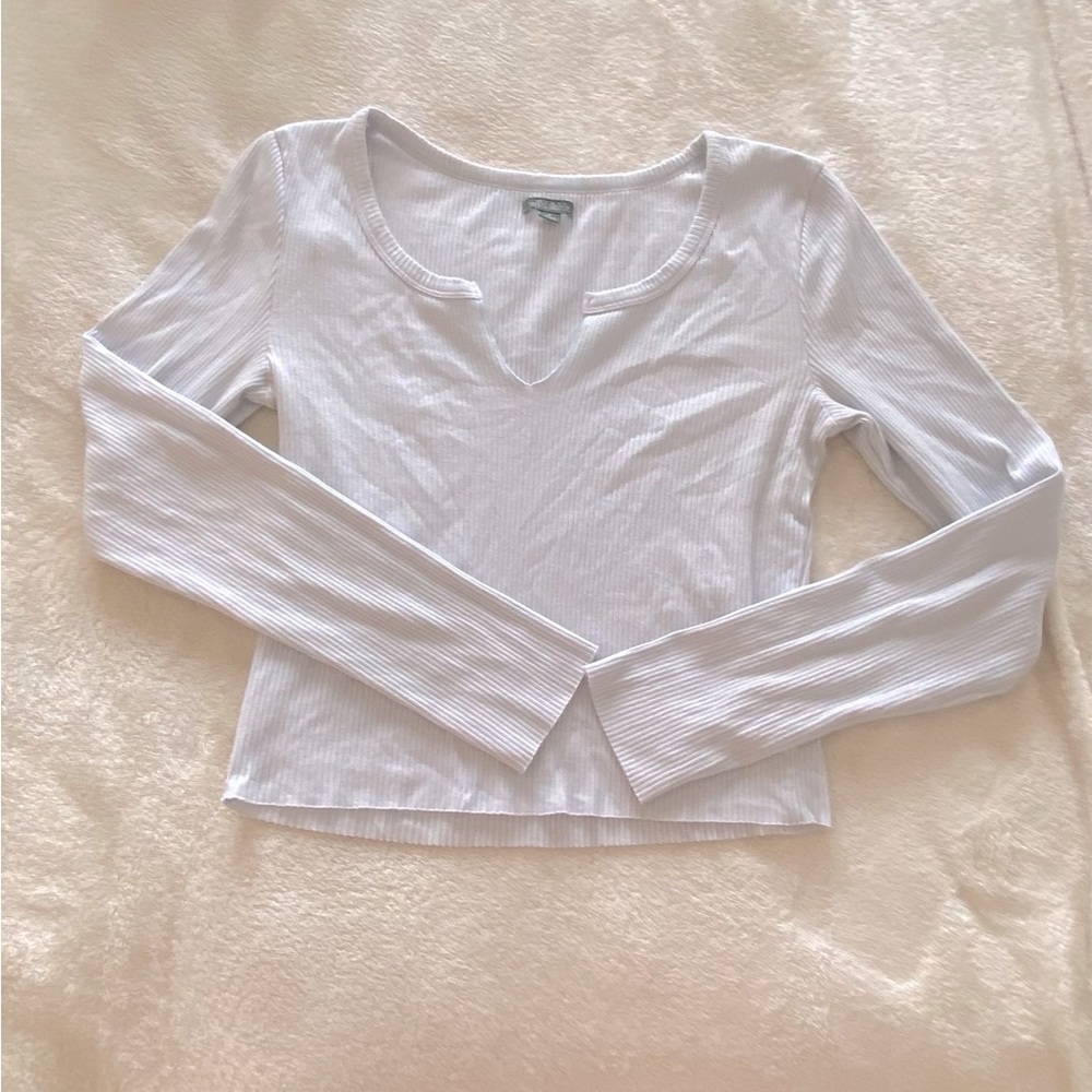 Wild fable light blue long sleeve blouse